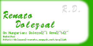 renato dolezsal business card